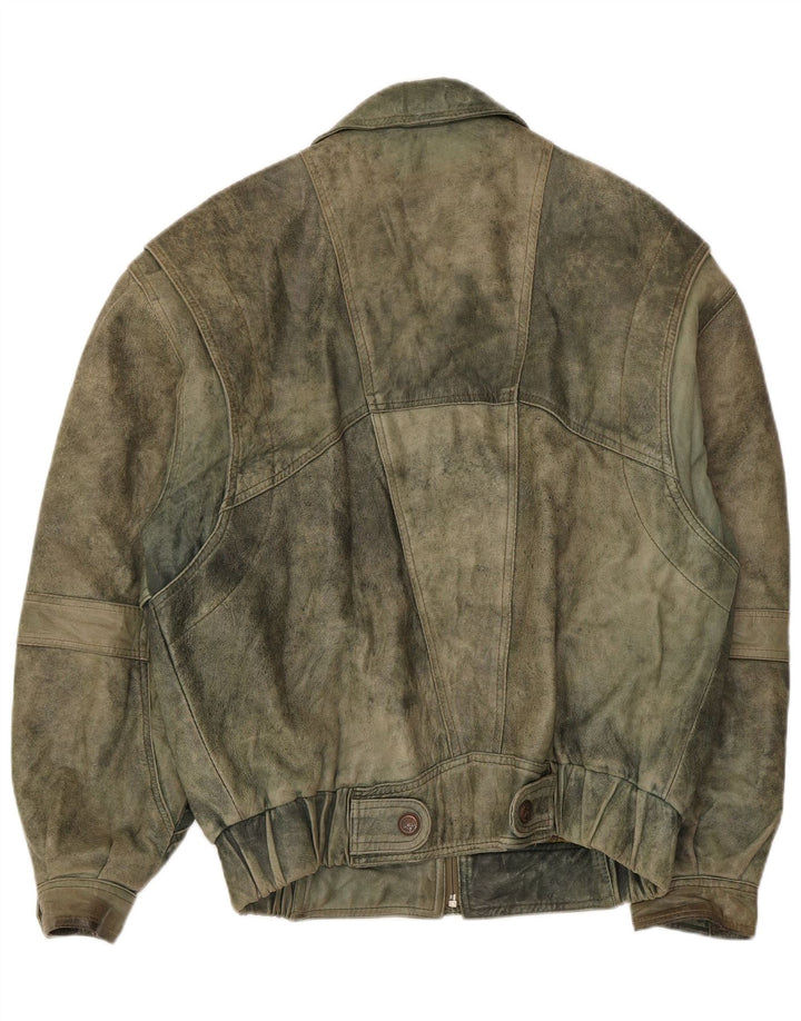 Douglas Herre Læderjakke UK 38 Medium Khaki Læder