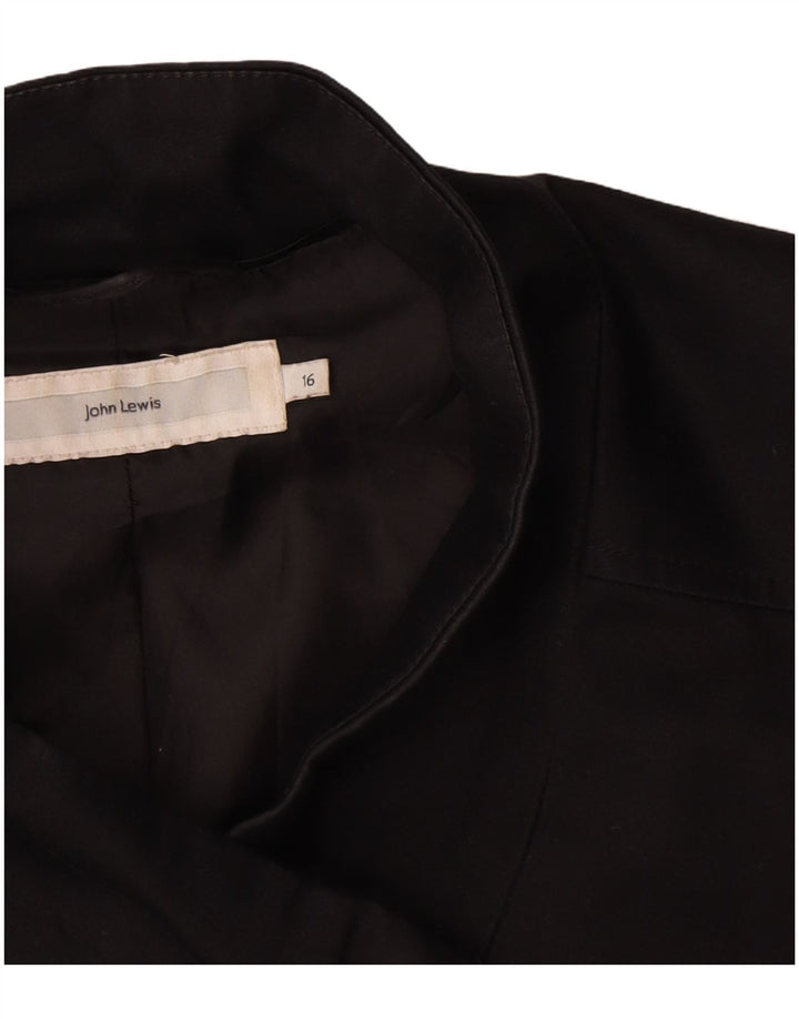 John Lewis Kvinder Utility Jacket UK 16 Large Black Cotton