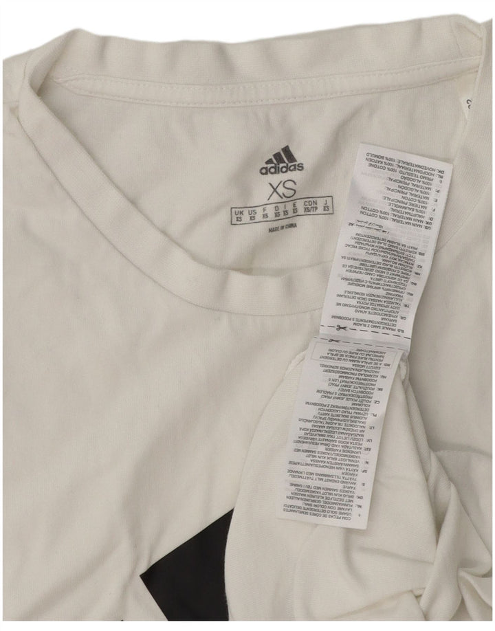 Adidas Herre Grafisk Vest Top XS Hvid Bomuld