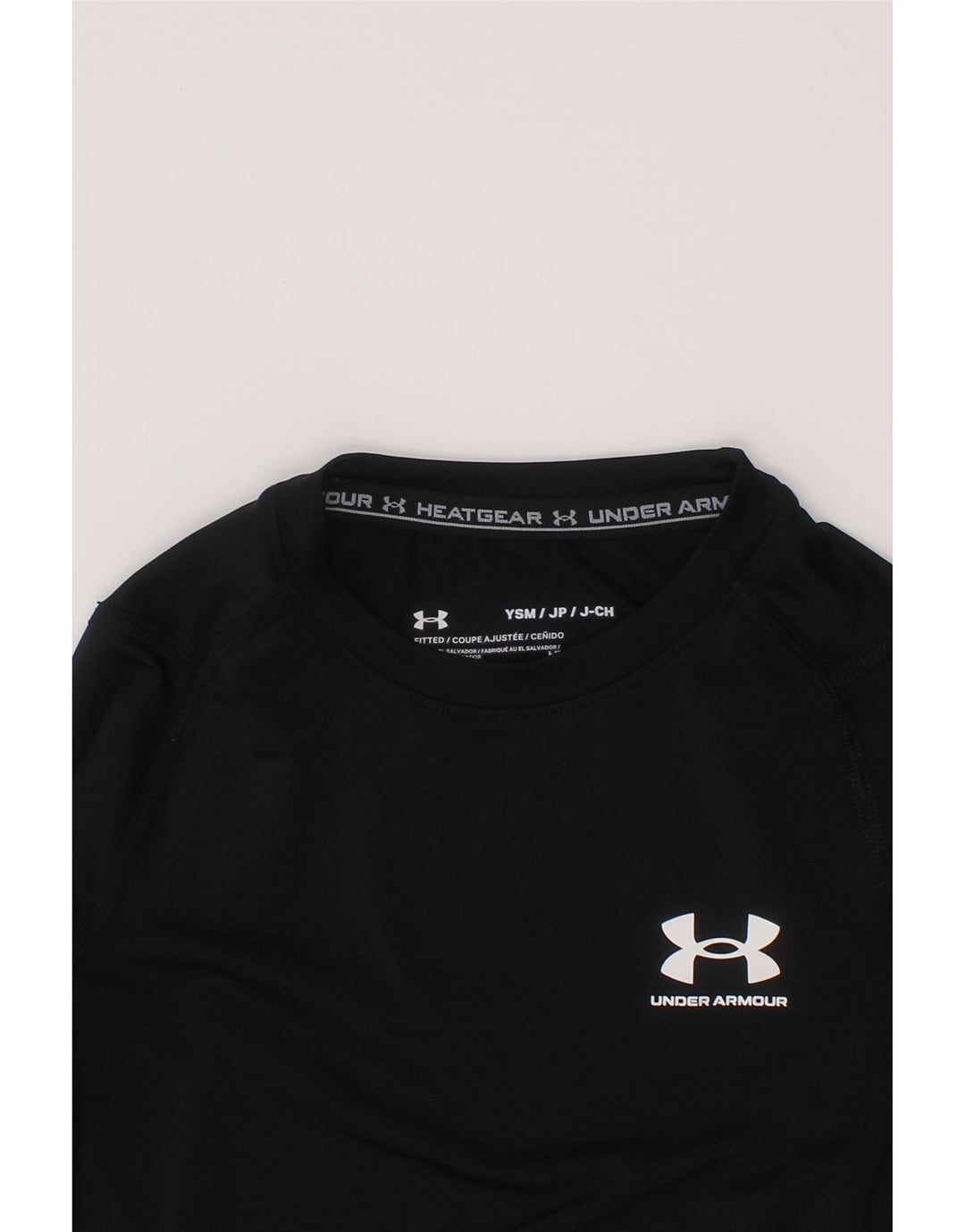 Under Armour Boys Top Langærmet 6-7 År Lille Sort