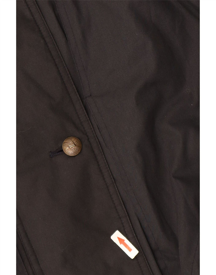 C & A Dame Hætte Oversized Windbreaker Jacket UK 12 Medium Sort