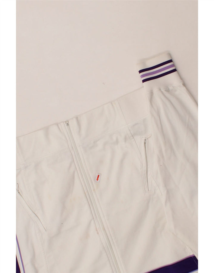 CHAMPION Womens Heritage Fit Tracksuit Top Jacket UK 16 Large White Vintage Champion and Second-Hand Champion from Messina Hembry 