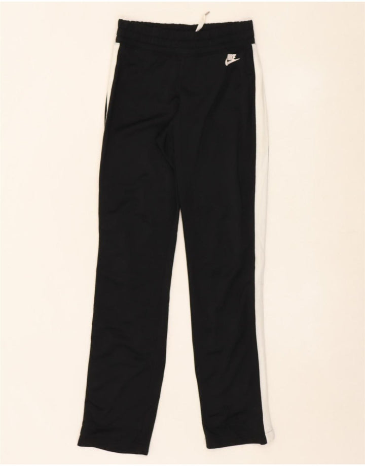 NIKE Mens Tracksuit Trousers XS Black Colourblock Polyester Vintage Nike and Second-Hand Nike from Messina Hembry 