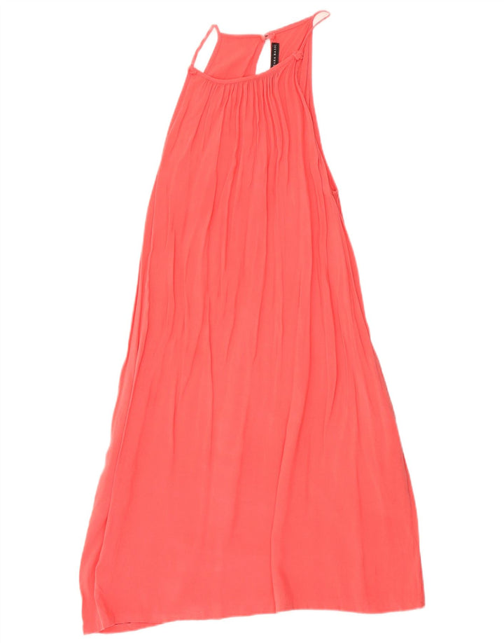 Zara Halter Dress UK 14 Large Pink