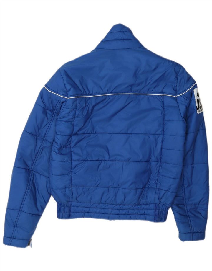 Diadora drenge grafisk polstret jakke 9-10 år stor blå polyester