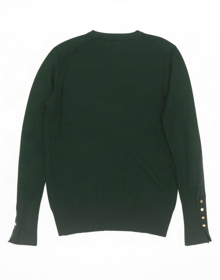 Zara Dame sweater med rund hals DK 12 Medium Grøn viskose