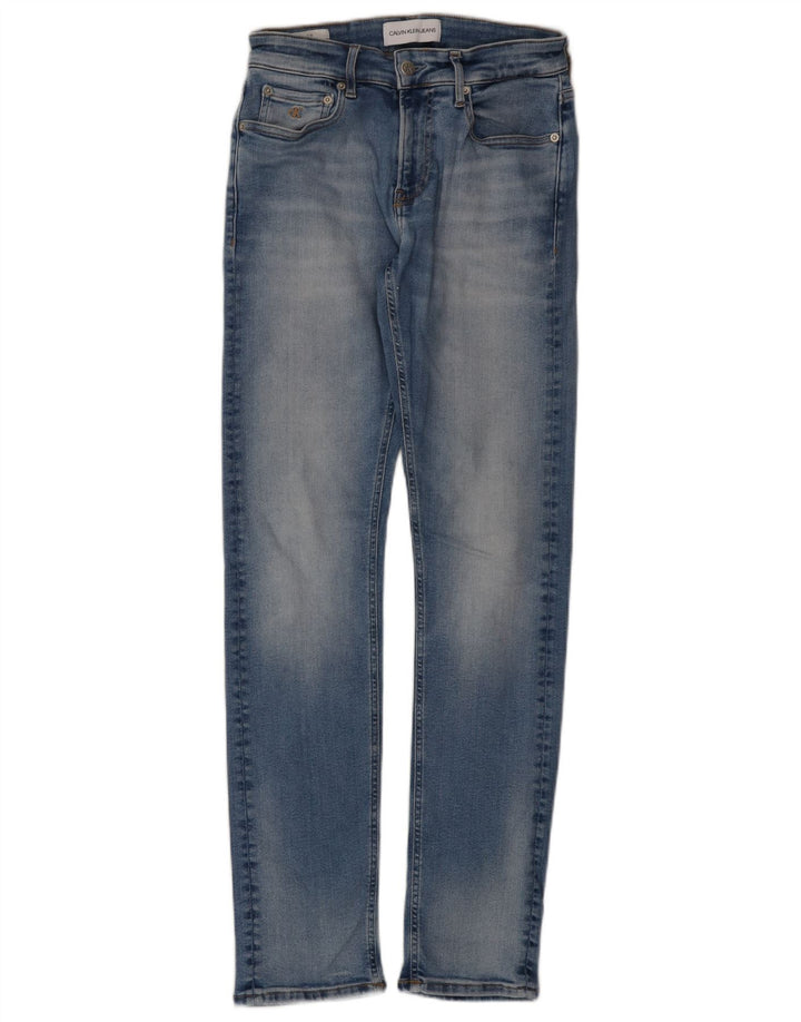 Calvin Klein Herre Slim Jeans W28 L32 Blå Bomuld