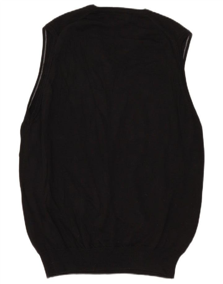 Marks & Spencer Herrevest Tank Top Medium Sort Merinould