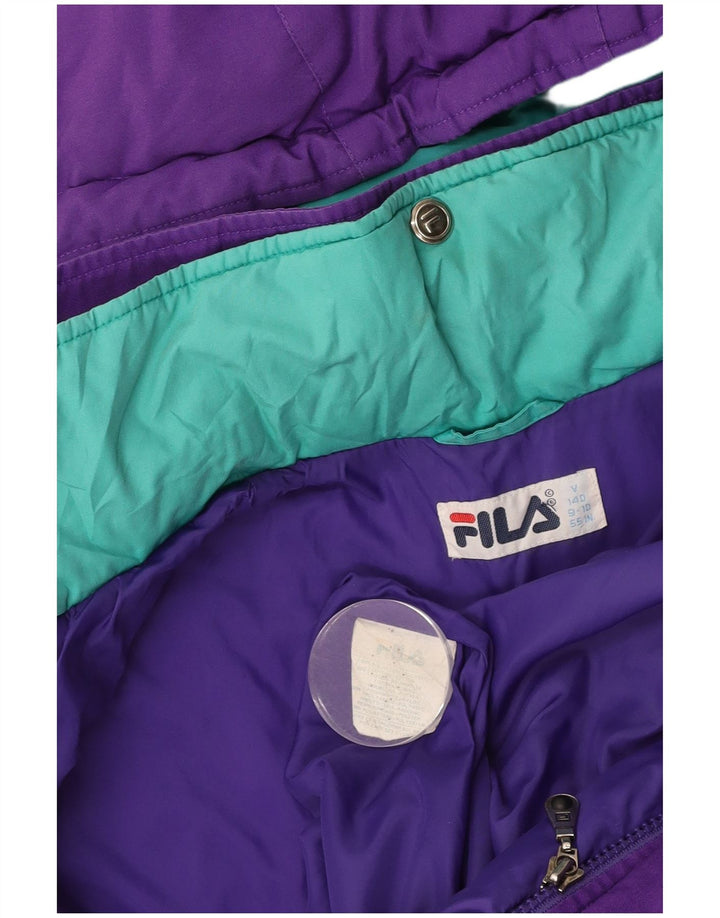 FILA Polstret hættejakke til piger 9-10 år Lilla polyester