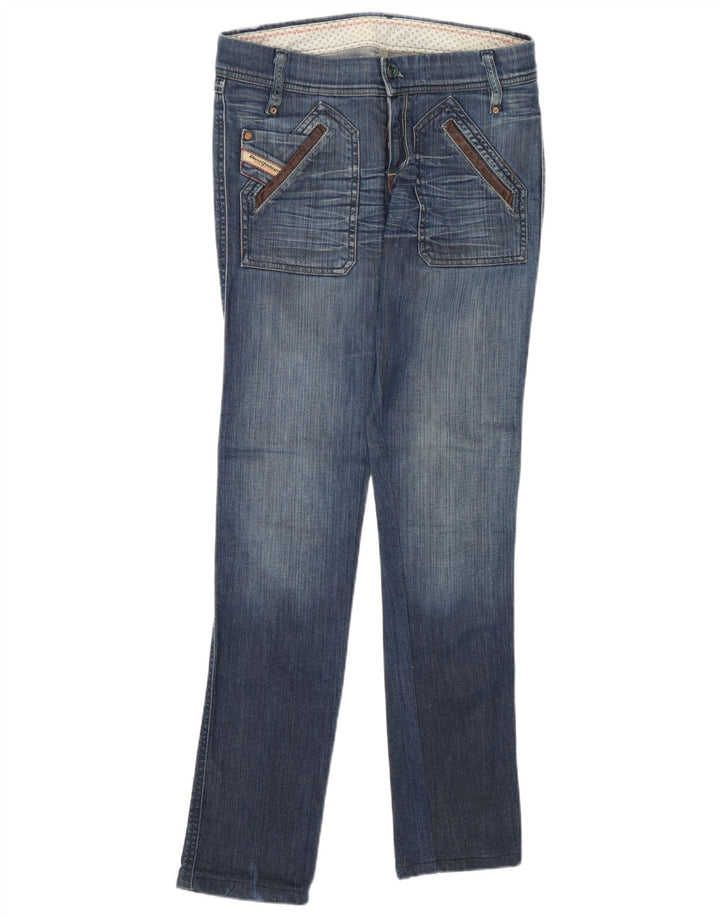 Diesel Dame Slim Jeans W27 L31 Blå Bomuld