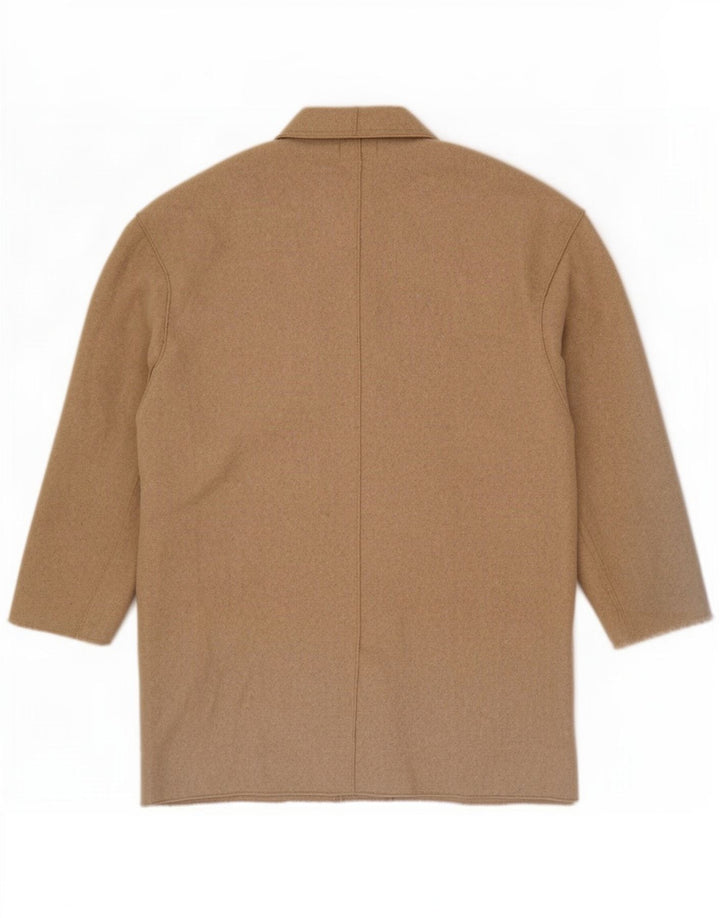 Zara Dame Trafaluc Overfrakke UK 16 Large Beige Polyester