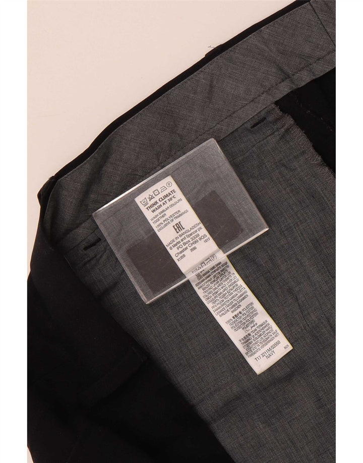 Marks & Spencer Herre Regular Fit Suit Bukser W40 L29 Marineblå polyester