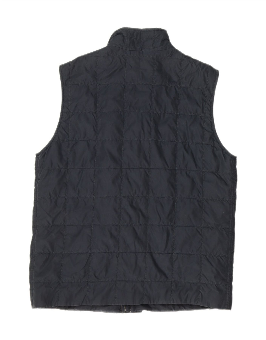 AMERIGO VESPUCCI Mens Padded Gilet UK 40 Large Navy Blue Polyester Vintage Amerigo Vespucci and Second-Hand Amerigo Vespucci from Messina Hembry 