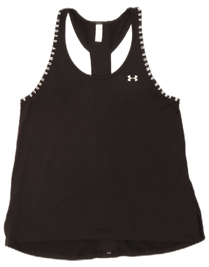 Under Armour Dame Grafisk Vest Top UK 6 XS Sort Polyester