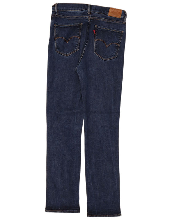 Levi's Womens 724 Højtaljede lige jeans W30 L30 Blå Lyocell