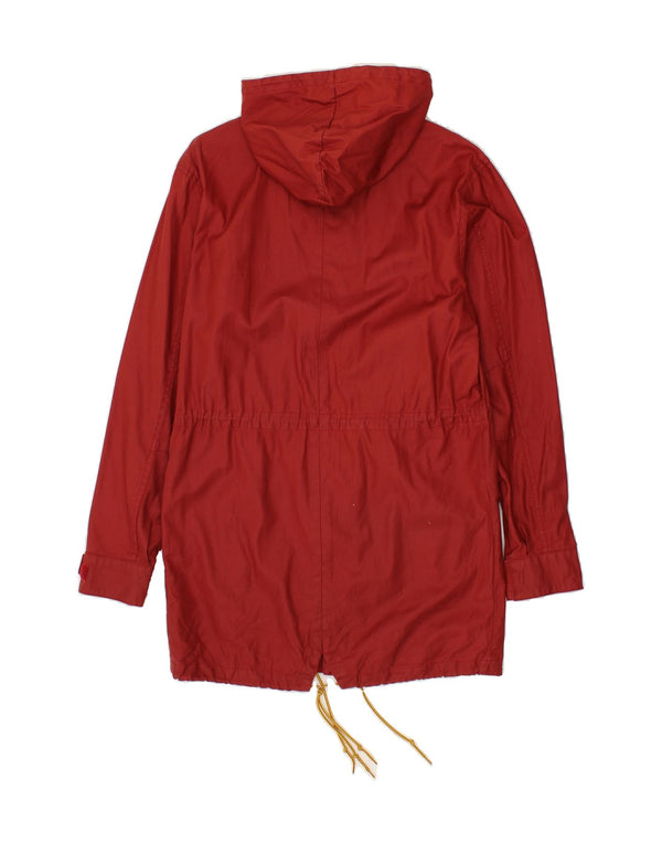 LEVI'S Mens Hooded Raincoat UK 36 Small Red