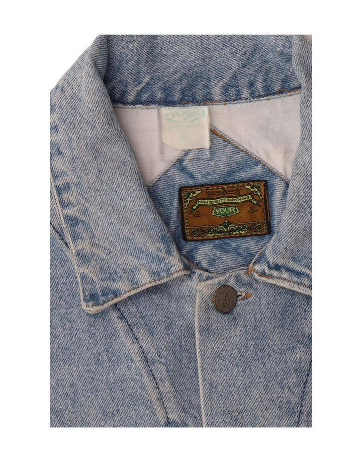 VINTAGE Mens Denim Jacket UK 42 XL Blue Cotton Vintage Vintage and Second-Hand Vintage from Messina Hembry 