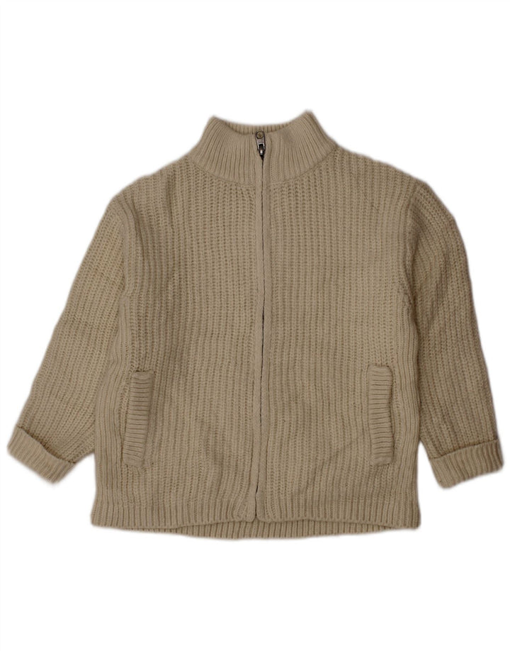 ZARA Baby Boys Cardigan Sweater 18-24 Måneder Beige Akryl