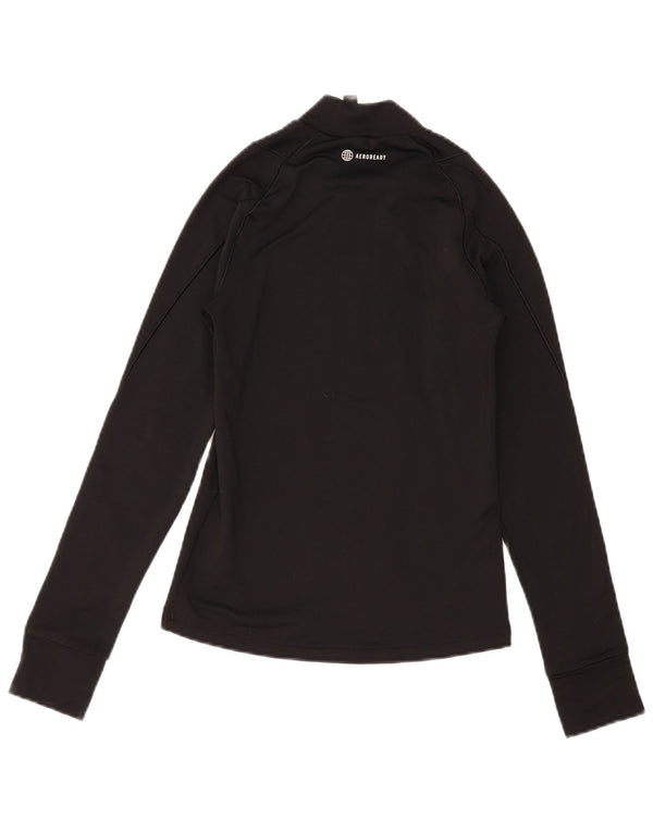 Adidas Girls Aeroready Top Langærmet 11-12 År Sort Polyester