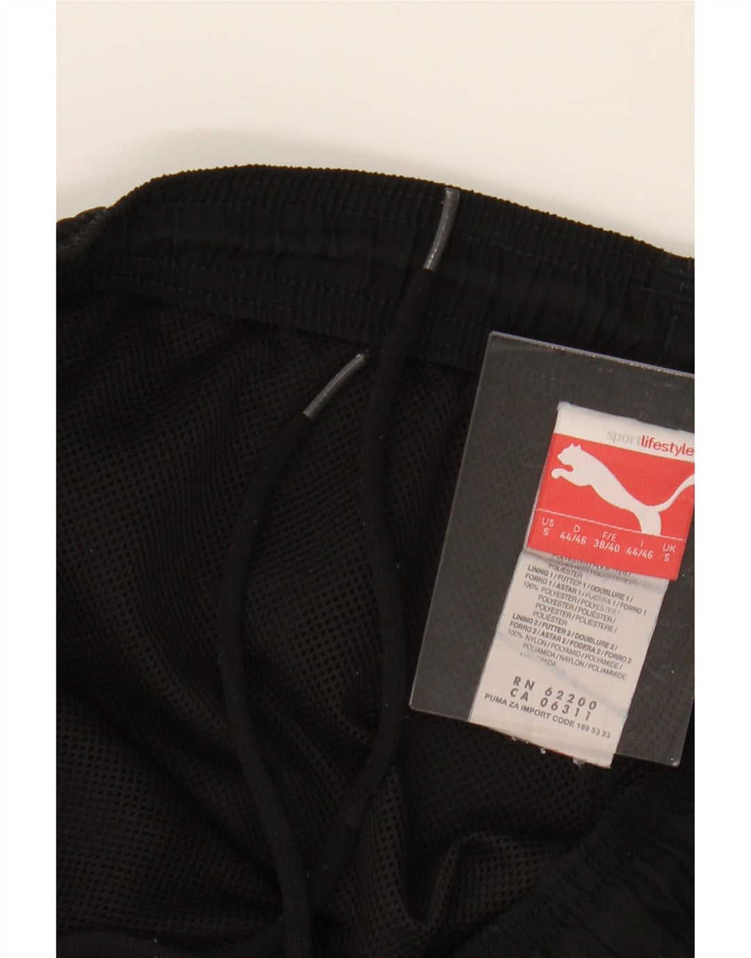 PUMA Mens Tracksuit Trousers Joggers Small  Black Polyester Vintage Puma and Second-Hand Puma from Messina Hembry 