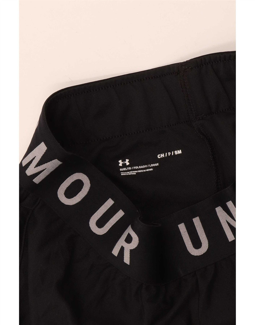 Under Armour grafiske sportsshorts til mænd, små sorte