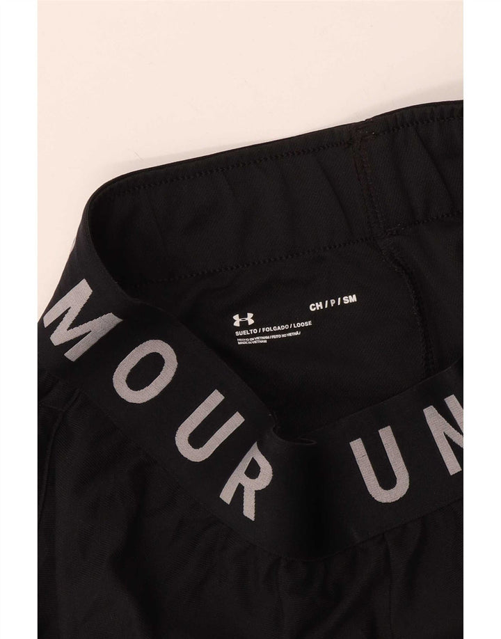 Under Armour grafiske sportsshorts til mænd, små sorte