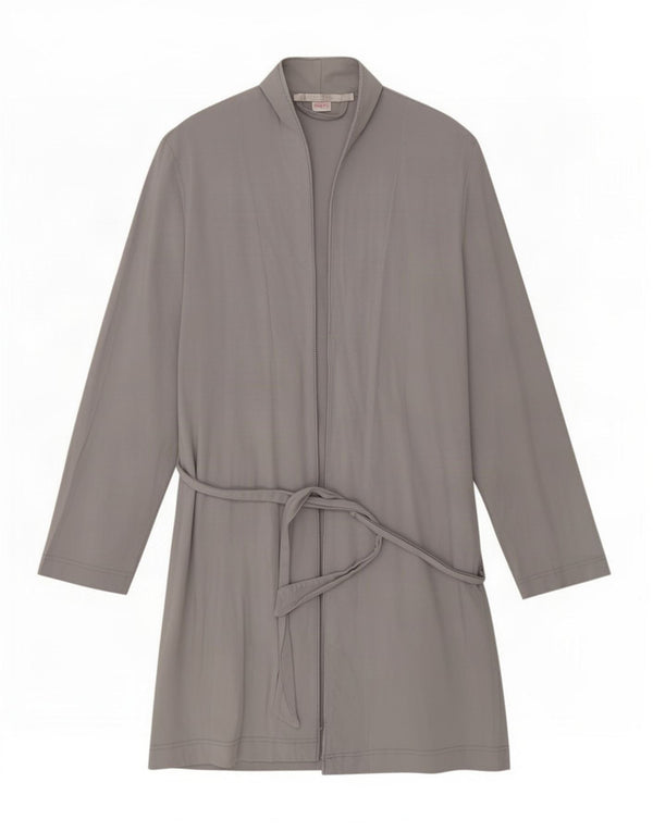 Zara Womens Longline Cardigan Top UK 12 Medium Grey Bomuld