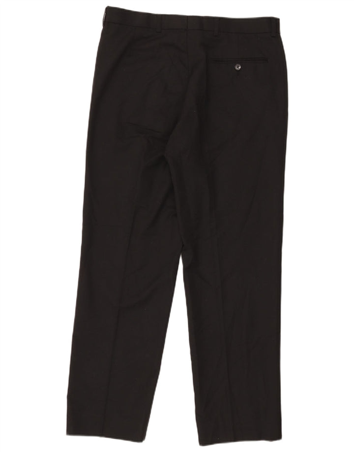 Marks & Spencer Herre Autograph Straight Suit Bukser W32 L29 Sort