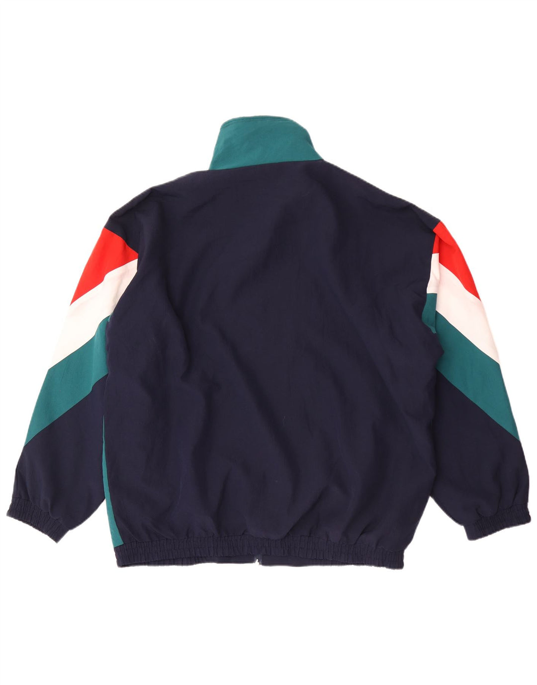 Vintage træningsdragt til mænd Topjakke 2XL Flerfarvet Colourblock Polyamid