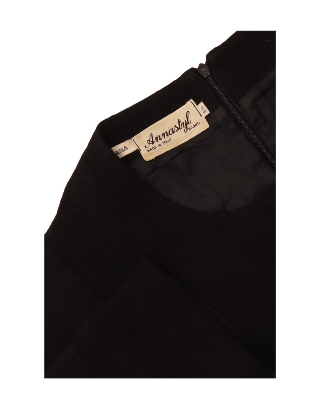 Vintage dameskedekjole IT 48 XL Sort