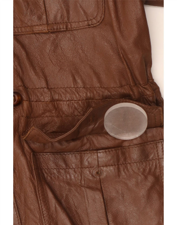 Erika Military Læderjakke til kvinder IT 44 Medium Brun