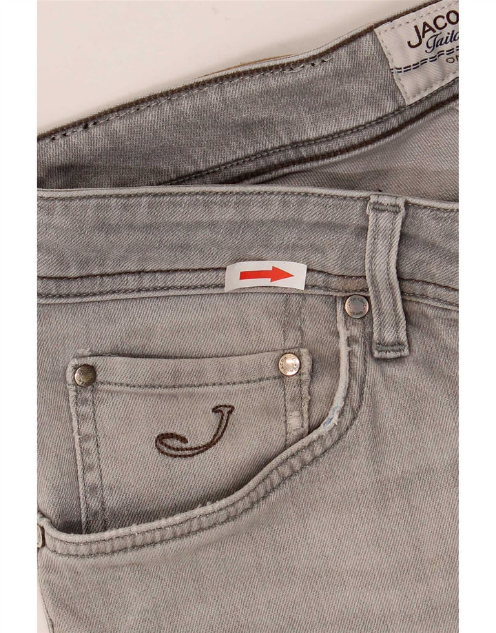 Jacob Cohen Herre Slim Jeans W34 L30 Grå Bomuld