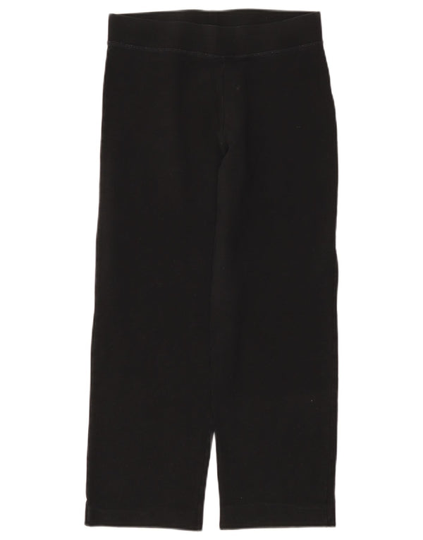 Marks & Spencer Womens Crop træningsdragt Bukser UK 8 Small Black Bomuld