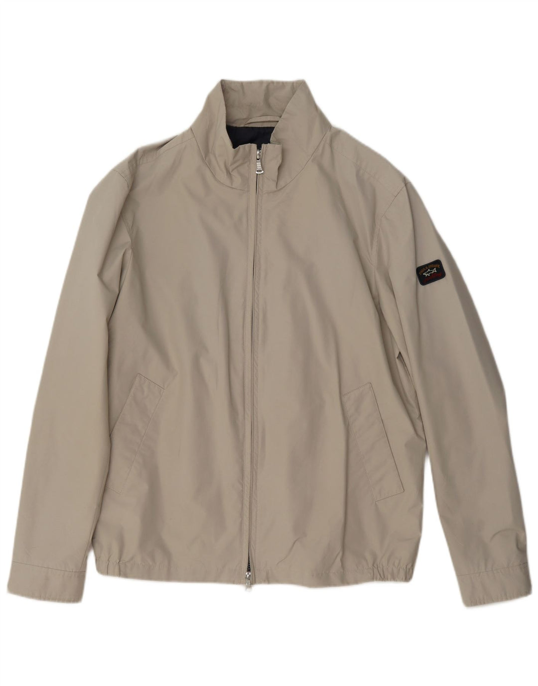Paul & Shark Herre Typhoon 20000 Bomber Jacket UK 38 Medium Beige Polyester