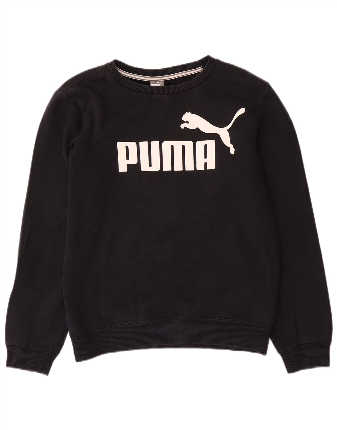 PUMA Graphic Sweatshirt Jumper 13-14 år Sort bomuld