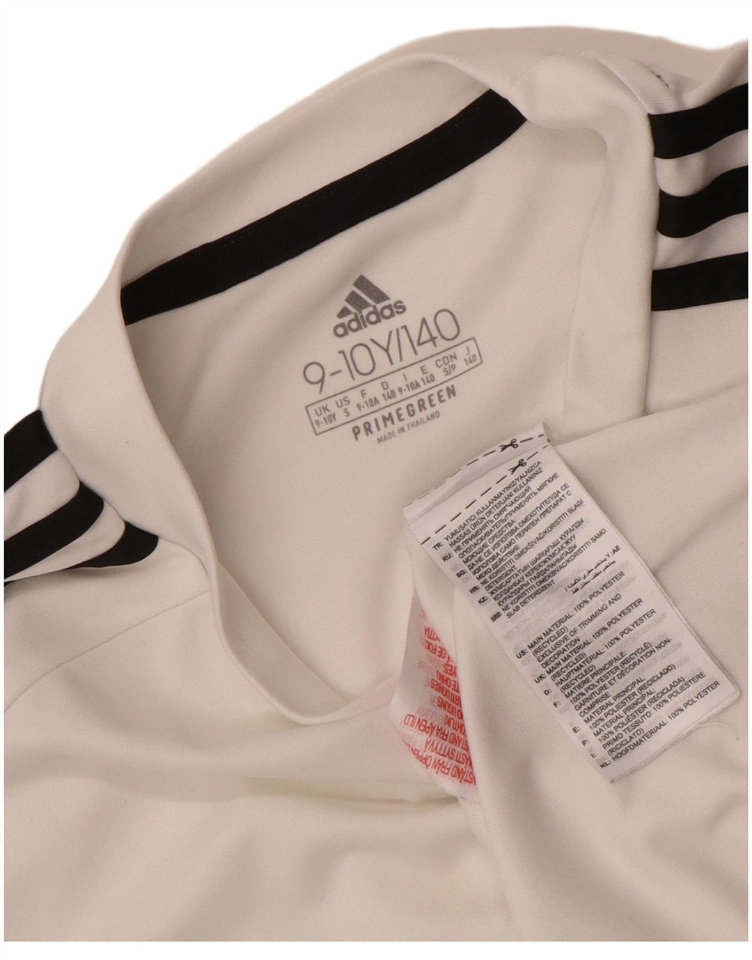 Adidas Boys Aeroready T-Shirt Top 9-10 År Hvid Polyester