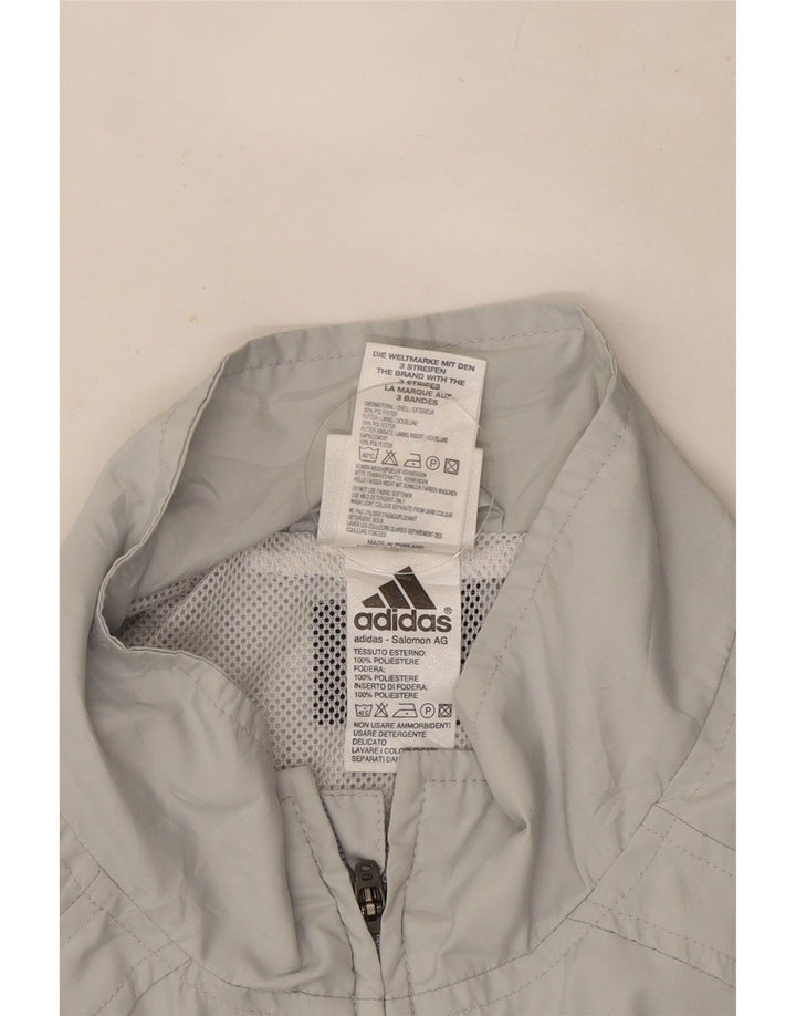 Adidas Træningsdragt til mænd Topjakke UK 40/42 Medium Grey Colourblock Polyester