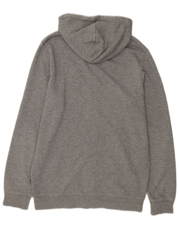 Puma Mens Zip Hoodie Sweater Small Grey Cotton