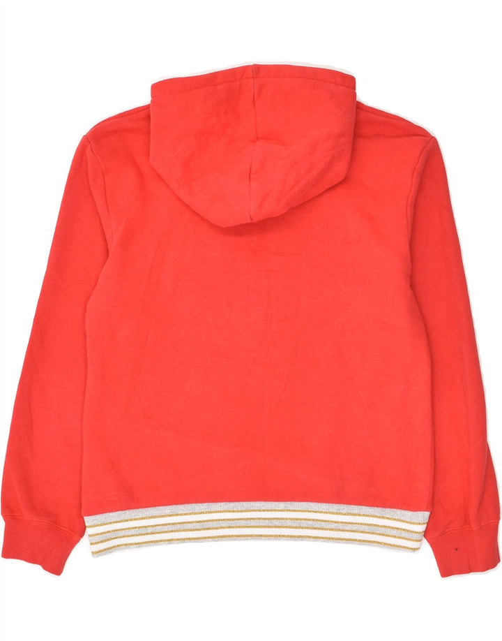 LEVI'S Girls Graphic Hoodie Jumper 13-14 Years Red Colourblock Cotton | Vintage Levi's | Thrift | Second-Hand Levi's | Used Clothing | Messina Hembry 