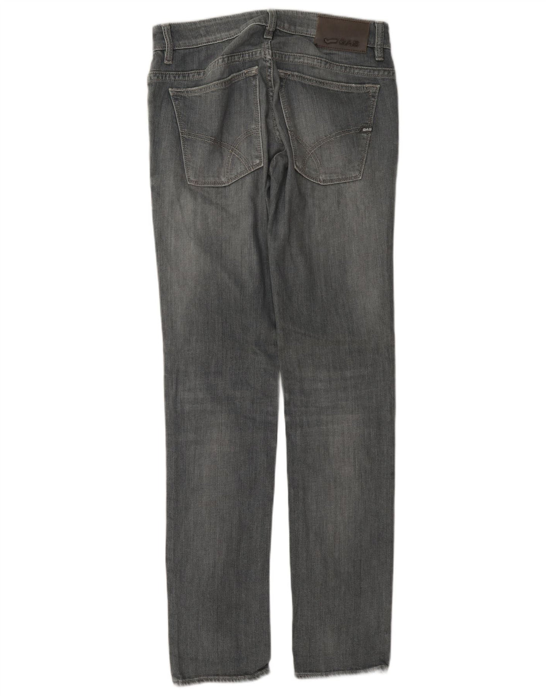 Gas Dame Slim Jeans W30 L34 Grå Bomuld