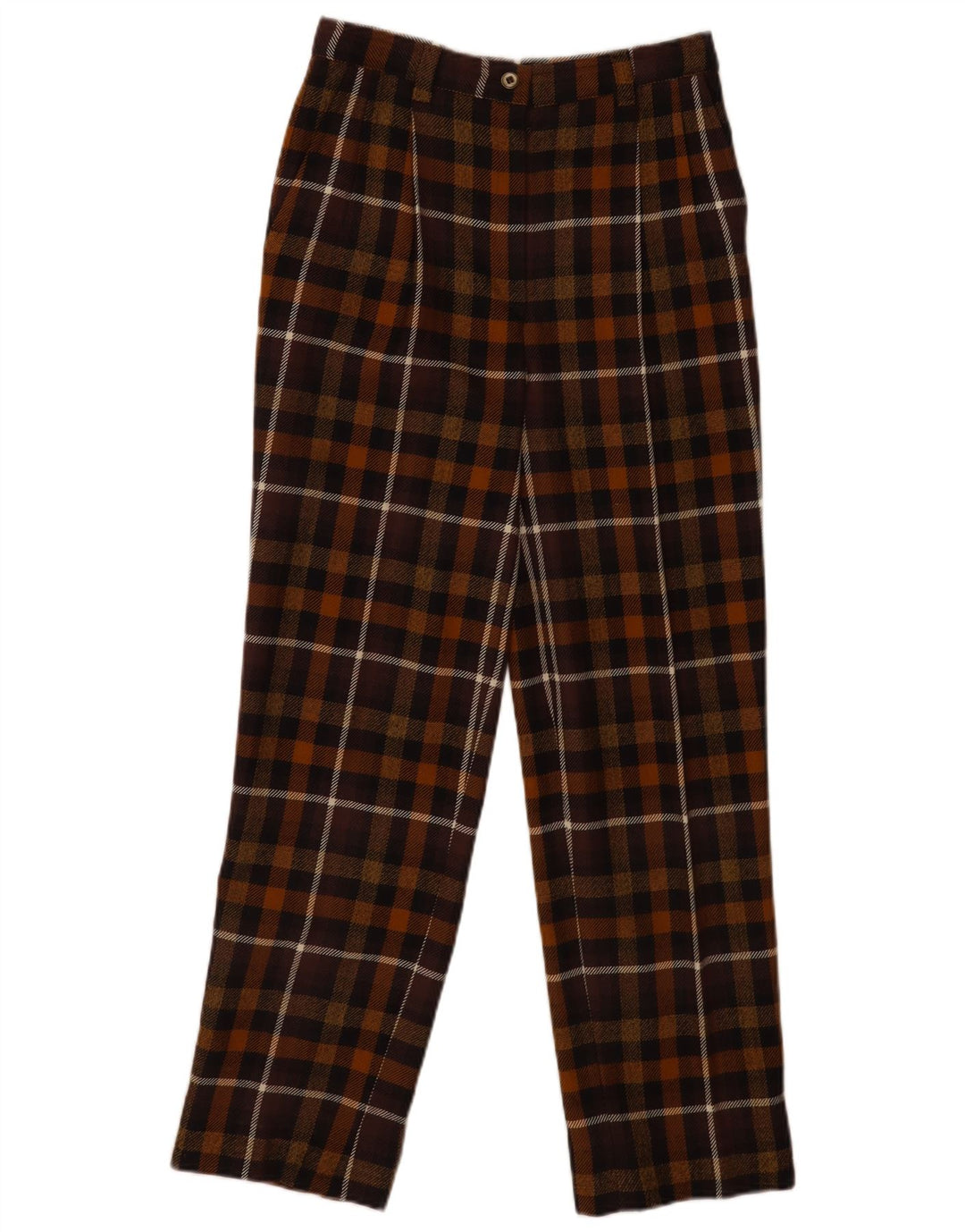Vintage Kvinders Pegged Casual Bukser W26 L28 Flerfarvet Ternet