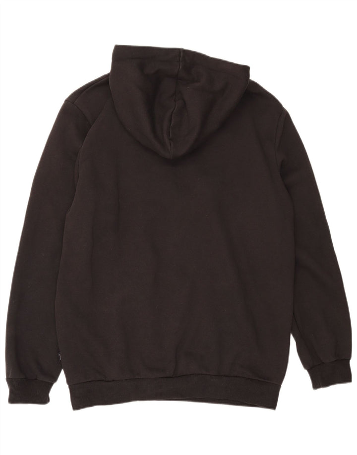 PUMA Mens Graphic Hoodie Jumper Medium Black Cotton