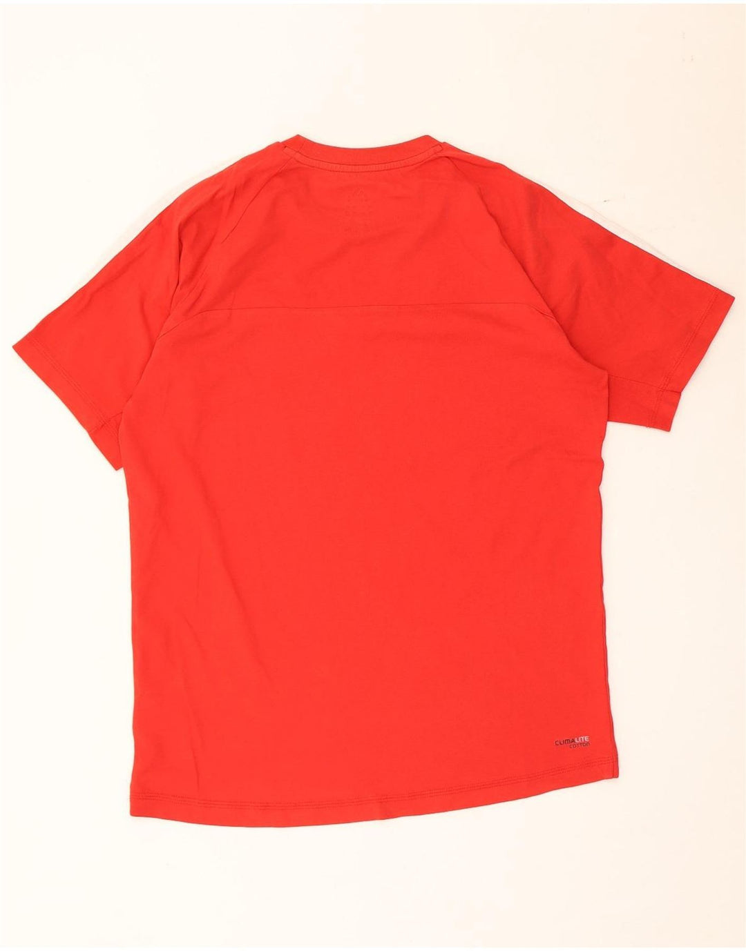 Adidas Herre Climalite T-Shirt Top Medium Rød Bomuld