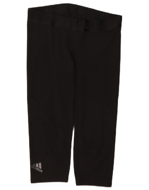 Adidas Dame Climacool Grafiske Capri Leggings UK 20/22 XL Sort