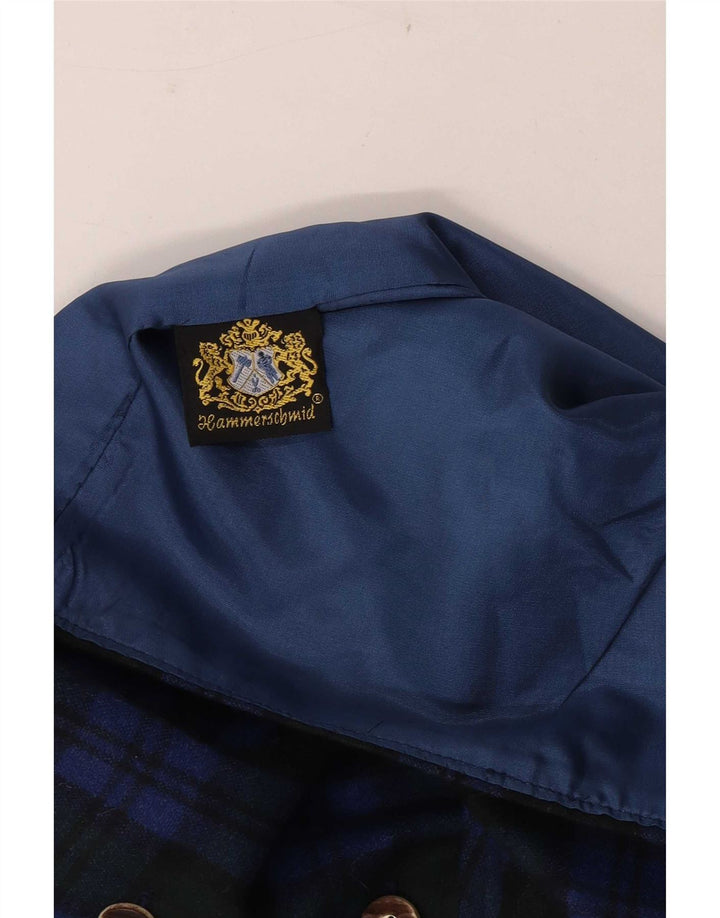 Hammerschmid Damevest UK 18 XL Blå Ternet Virgin Wool
