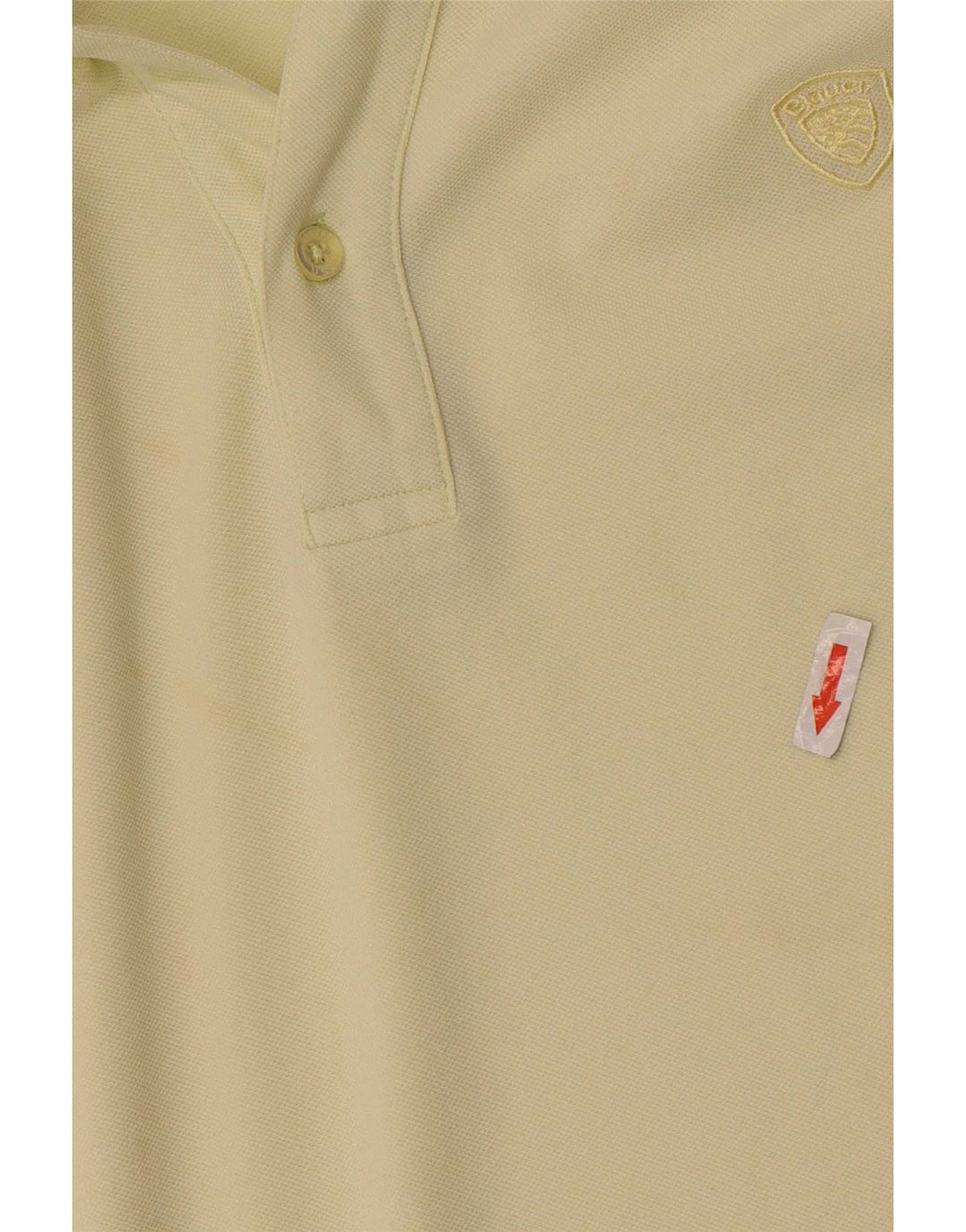 Blauer herre poloshirt XL gul bomuld