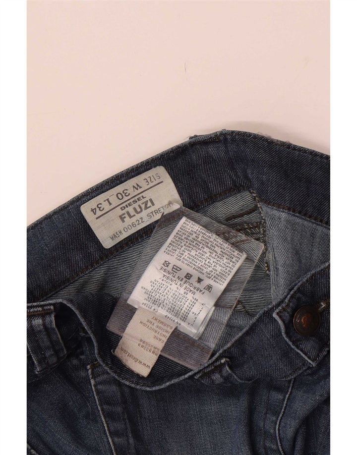 Diesel Dame Fluzi Flared Jeans W30 L34 Blå Bomuld