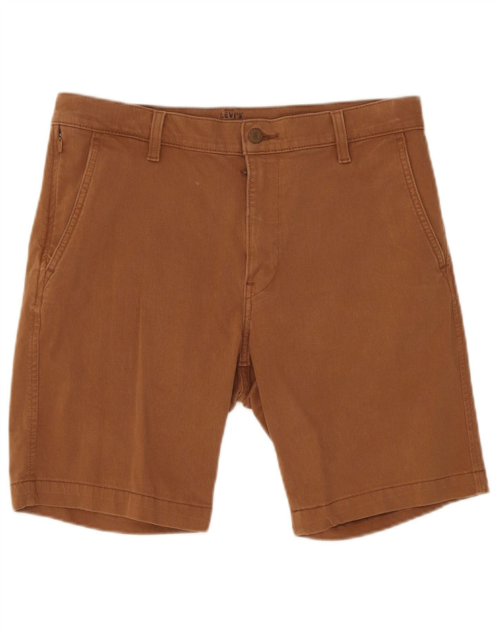 Levi's Standard-tilspidsede Chino-shorts til mænd W32 medium brun bomuld