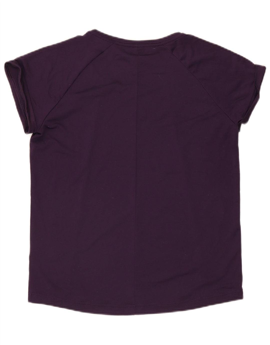 Adidas Dame Climalite T-Shirt Top UK 12/14 Medium Lilla Polyester