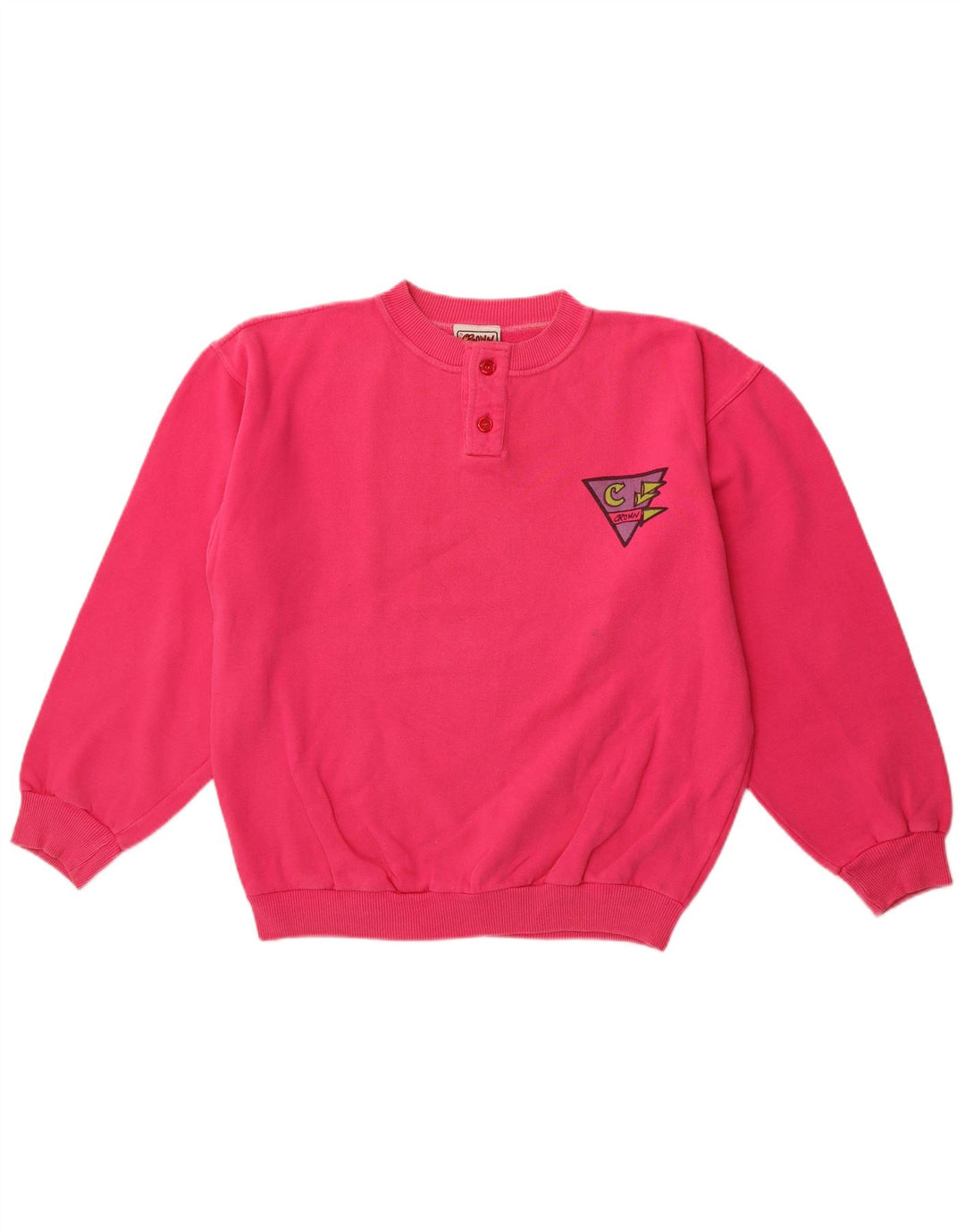 CROWN Sweatshirt til mænd Medium Pink Bomuld